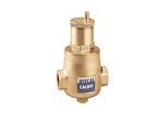 Caleffi Discal Mikroblasenabscheider 551007 1 1/4" IG, Messing-Gehäuse, mit Entleerungsstutzen