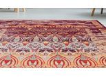 Teppich CALO-DELUXE "Rossa 501" Gr. 4, bunt, B:160cm H:5mm L:230cm, Kunstfaser, Teppiche, Teppich, Vintage Optik, mit Fransen, Wohnzimmer