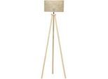 Beliani Stehlampe Penton 50/50/150 cm , Naturfarben , Holz , E27 , 50x150x50 cm , Lampen & Leuchten, Innenbeleuchtung, Stehlampen, Stehlampen