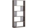 Beliani Regal 5 Fächer Orilla , Dunkelbraun , Holzwerkstoff , 83x174x23 cm , Wohnzimmer, Regale, Bücherregale