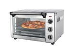 Russell Hobbs Minibackofen , Edelstahlfarben , Metall , 36.5x27.8x45.1 cm , herausnehmbares Krümelblech, Timer, akustisches Signal Ein-/Aus, Display ,