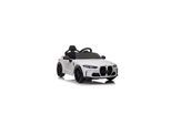 ES-Toys Kinder Elektroauto BMW M4 lizenziert 12V7A Akku 2 Motoren EVA-Reifen MP3 weiß