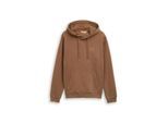 TOM TAILOR DENIM Herren Overdyed Hoodie Sweatshirt, braun, Uni, Gr. M