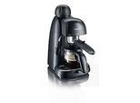 SEVERIN Espressomaschine KA 5978, Siebträger für Kaffeepulver, 0,2 l Wassertank, 3,5 bar, Kombischalter Espresso/Dampf, abnehmbare Abtropfschale, Schwarz