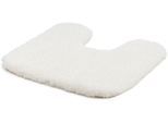Badematte GÖZZE "»DELUXE«", beige (creme), WC-Vorlegermit Ausschnitt, 1 Stk., Polyester, Badematten, Badematte, mit extra hohem Flor