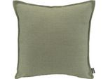 Dekokissen H.O.C.K. "Mali", grün (lindgrün, unifarben), B:45cm H:10cm L:45cm, Polyester, Dekokissen_Sitzkissen_Kissenhüllen, einfarbig, Kissenhülle mit Füllung, 1 Stück