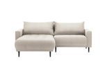 Stylife Ecksofa, Beige, Textil, Füllung: Schaumstoff, seitenverkehrt montierbar, L-Form, 215x160 cm, Stoffauswahl, Hocker erhältlich, Rücken echt, Armteil links, Armteil rechts, Wohnzimmer, Sofas & Couches, Wohnlandschaften, Ecksofas