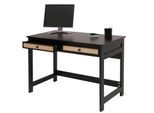 Schreibtisch MCW-O36, Bürotisch Laptoptisch Arbeitstisch, Schublade 78x110x60cm Holz ~ schwarz