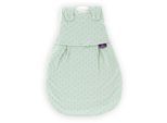 Babyschlafsack TRÄUMELAND "Außenschlafsack LIEBMICH Twister, in den Größen 50/56-80/83 cm", Baby, Gr. L: 56cm, grün, Bezug: 100% Baumwolle. Füllung: 70% Polyester, 30% Lyocell (TENCEL™), Schlafsäcke