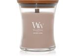 Woodwick Opulent Wood Patchouli Creme geurkaars met een houten lont 275 g