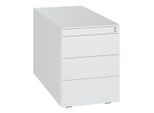 C+P Stahl-Rollcontainer, 563x430x781mm, 9010/9010 ; C + P Möbelsysteme (054210-000-165|)