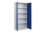 C+P Büro-Flügeltürenschrank Basis PLUS, 1950x930x400mm, 7035/5010 ; C + P Möbelsysteme (0130287-350|S10002)