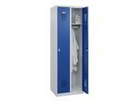 C+P Spind Basis PLUS, 2 Abteile, 1850x600x500mm, 7035/5010 ; C + P Möbelsysteme (088055-20|S10000)