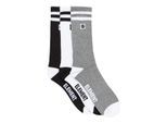 Socken ELEMENT "2Tone Icon 3Pk", Herren, schwarz, weiß, grau htr, Obermaterial: 71% Baumwolle, 24% Polyester, 4% Elastodien, 1% Elasthan., Socken Socken