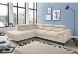 COTTA Ecksofa "Kitty L-Form, B: 249 cm" mit Kopfteilverstellung, optional Bettfunktion & Bettkasten