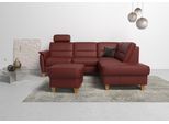 Home affaire Ecksofa "Palmera L-Form, B: 236 cm" optional Bettfunktion & Bettkasten, Federkern