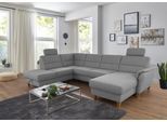 Home affaire Wohnlandschaft "Palmera U-Form, B: 308 cm" optional Bettfunktion & Bettkasten, Federkern