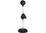 Homcom Boxsack, Kunststoff, Schwarz, 43L x 43B x 144H cm , 43x43 cm , Freizeit & Co, Sport & Fitness