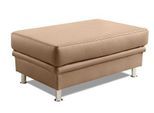 Hocker SIT & MORE "Mailand, B: 102 cm", braun (cappuccino), B:102cm H:45cm T:69cm, Luxus-Kunstleder;Kunstleder Softlux;NaturLEDER (echtes Rindleder)/Korpus passendes Kunstleder Softlux;Luxus-Microfaser Altara Nubuck (100% Polyester), Hocker, Polsterhocker, individuell zu kombinieren