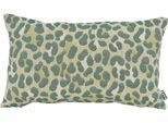 Dekokissen H.O.C.K. "Alia", grün, beige, gemustert, B:50cm H:10cm L:30cm, Obermaterial: 84% Baumwolle, 16% Polyester. Füllung: 100% Polyester, Dekokissen_Sitzkissen_Kissenhüllen, Sofakissen inkl. Füllung, 50x50cm, Dekokissen, Leo-Muster