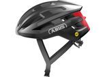 Fahrradhelm ABUS "POWERDOME MIPS" Gr. S, grau, Helme, S Kopfumfang: 51cm - 55cm, glänzend, unifarben mit Farbeinsatz