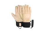 Skihandschuhe REUSCH "Legacy R-TEX XT", Damen, Gr. 8, beige, schwarz, 50% Polyester, 50% Rindsleder, mehrfarbig, Handschuhe, mit wasserdichter, atmungsaktiver Funktion