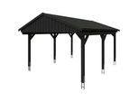 Einzelcarport SKANHOLZ "Fichtelberg", grau (anthrazit), B/H/T: 326cm x, Carports