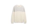 TOM TAILOR Herren Strickpullover mit Rundhalsausschnitt, grau, Meliert, Gr. M