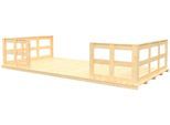 Terrasse KONIFERA "Lillevilla", beige (natur), B:380cm H:90cm T:200cm, Holzwerkstoff, Gartenhaus-Terrassen, für Gartenhaus »Lillevilla 279« / »Lillevilla 280«