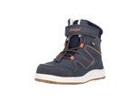 Stiefel ZIGZAG "Rincet", Mädchen, Gr. 24, blau (blau, orange), Kunstfaser, Polyurethane, Schuhe Stiefel, mit praktischem Schnellschnürsystem
