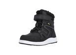 Stiefel ZIGZAG "Rincet", Mädchen, Gr. 24, schwarz-weiß (schwarz, weiß), Kunstfaser, Polyurethane, Schuhe Stiefel, mit praktischem Schnellschnürsystem