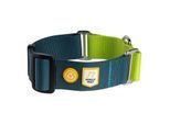 Woolly Wolf Halsband Color Block Martingale Deep Teal Mix L