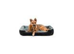 Lionto Hundebett mit Wendekissen grau/ schwarz XL