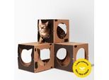 DoPetMe Katzenhaus Kitten Castle - schwarz