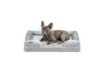 Lionto orthopädisches Hundebett mit erhöhtem Rand rutschfest S