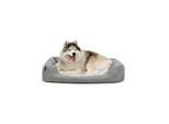 Lionto Hundebett mit Wendekissen meliert grau L