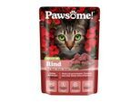 Pawsome Nassfutter Katze, Adult, Rind 28x85 g