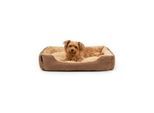 Lionto Hundebett mit Wendekissen braun L