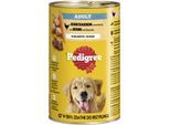 Pedigree Nassfutter Hund Adult, in Gelee, Huhn und Karotten 12x1,2 kg