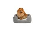 Lionto Hundebett mit Wendekissen meliert grau S
