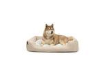 Lionto Hundebett mit Wendekissen meliert L