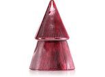 Paddywax Stacked Tree Red Ribbed Mercury geurkaars 198 g