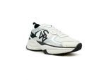Stuart Weitzman Low-Top Sneaker - Sh318 Black And White Calf Leather Sw Trainer - Gr. 10 - in Weiß - für Damen