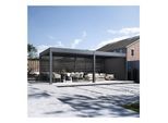 Pergola Pavillon mit Lamellen Dach Oasis 3,6 x 7,2m anthrazit
