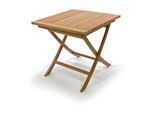 VCM Balkontisch Maße 80x80x75 cm Gartentisch hochwertig Teak Holz Gartenmöbel