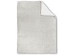 Tagesdecke BIBERNA "Tagesdecke Sherpa", weiß (sanftes weiß), B:150cm L:200cm, Polyester, Tagesdecken, Kuscheldecke, superweiche + warme Sherpa Wende-Decke