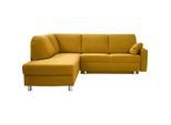 Sedda Ecksofa , Gelb , Textil , Uni , Füllung: Schaumstoff, Daunen , Ottomane links, L-Form , 227x208 cm , erweiterbar, Fußauswahl, Lederauswahl, Stoffauswahl, Armteilvarianten, Sitzqualitäten, seitenverkehrt erhältlich, Bettfunktion erhältlich, Hocker erhältlich, Rückenfutter, individuell planbar , Wohnzimmer, Sofas & Couches, Wohnlandschaften, Ecksofas