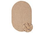 Teppich MERINOS "Kenzy 2", beige (natur), B:140cm H:10mm L:200cm, Obermaterial: 100% Polypropylen, Teppiche, Teppich, robuster In- und Outdoor Teppich im natürlichen Jute-Look, wetterfest