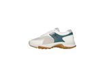 Sneaker N91 "Style Choice W LL Damensneaker", Damen, Gr. 36, weiß (grau, weiß), Leder und Textil, Schuhe Sneaker, Turnschuh Leder handgefertigt, sportlicher Freizeitschuh Damen