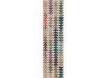 Läufer FLAIR RUGS "Archer 3D Effekt", bunt (multi), B:60cm H:10mm L:230cm, Wolle, Teppiche, Läufer, Wolle, Teppichläufer, Wohnzimmer, Schlafzimmer, Esszimmer